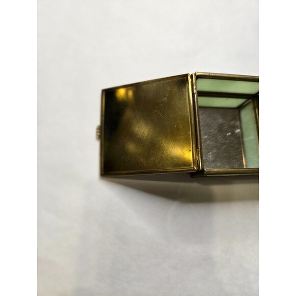 Vintage Bessie Pease Gutmann Brass & Glass Trinket Box‎ With Victorian Design - Picture 8 of 9